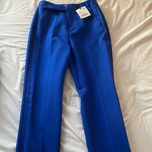 Blue dressy pants. Beautiful color